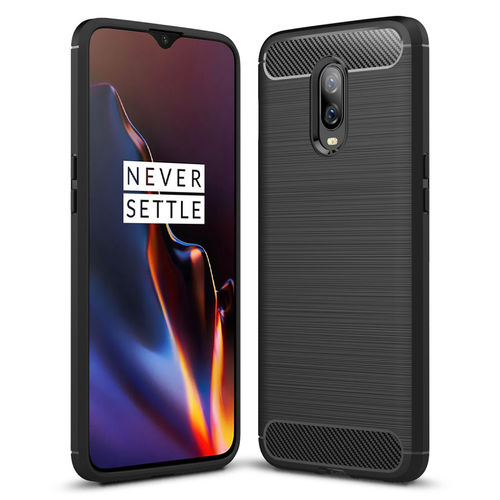 Flexi Slim Carbon Fibre Case for OnePlus 6T - Brushed Black